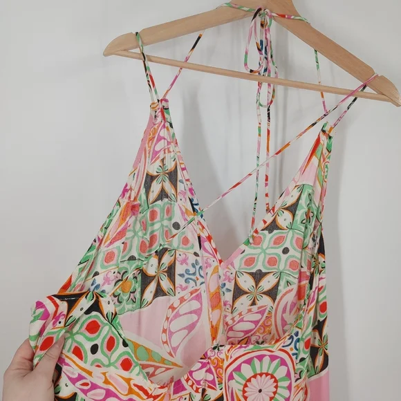 ASOS High-Low Printed Midi Dress - Picture 8 of 9